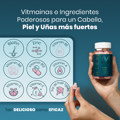 Gominolas para el cabello, la piel y las uñas